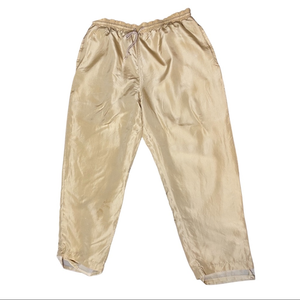 Gold tan vintage track pant